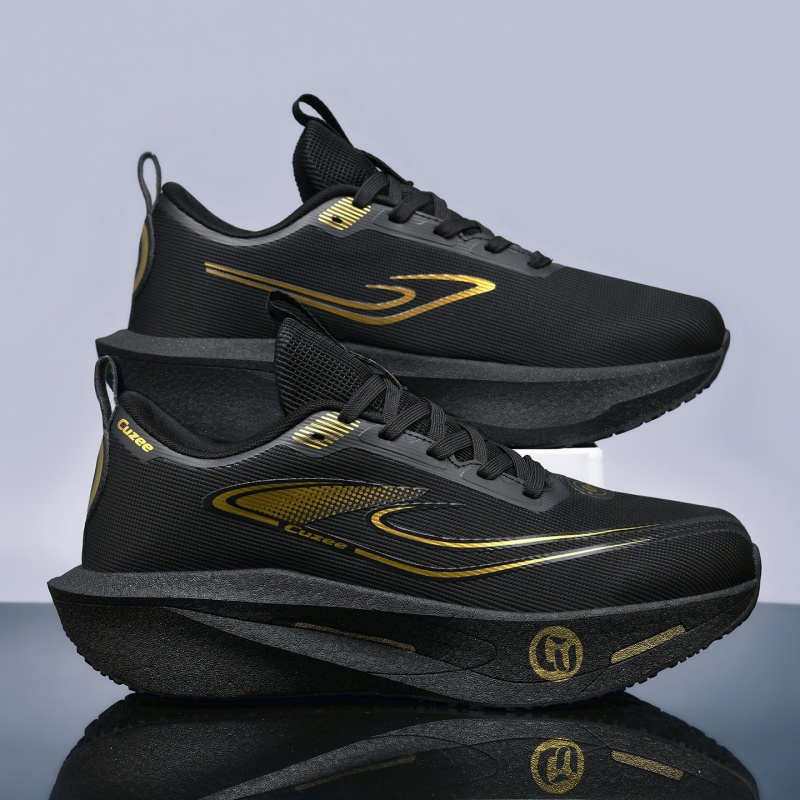 Breathable Mesh Athletic Shoes - รองเท้าวิ่งผู้ชาย คาร์บอนบอร์ด สำหรับมาราธอน กีฬาพิเศษ ระบายอากาศได้ดี น้ำหนักเบา