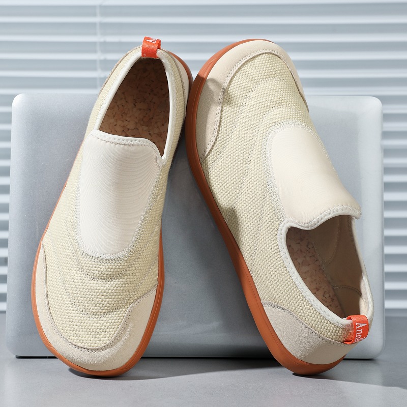 Wide Toe Box Running Sneakers - รองเท้าผู้ชายแบบเท้าเปล่า หัวกว้าง สไตล์มินิมอล กันลื่น น้ำหนักเบา ระบายอากาศได้ดี