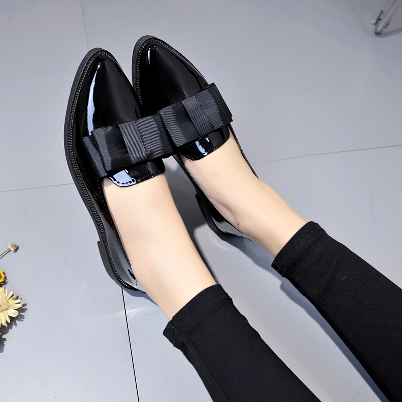 รองเท้าส้นเตี้ยหนังแก้วสีดำ/สี - Women'S Shoes บทวิจารณ์และราคา