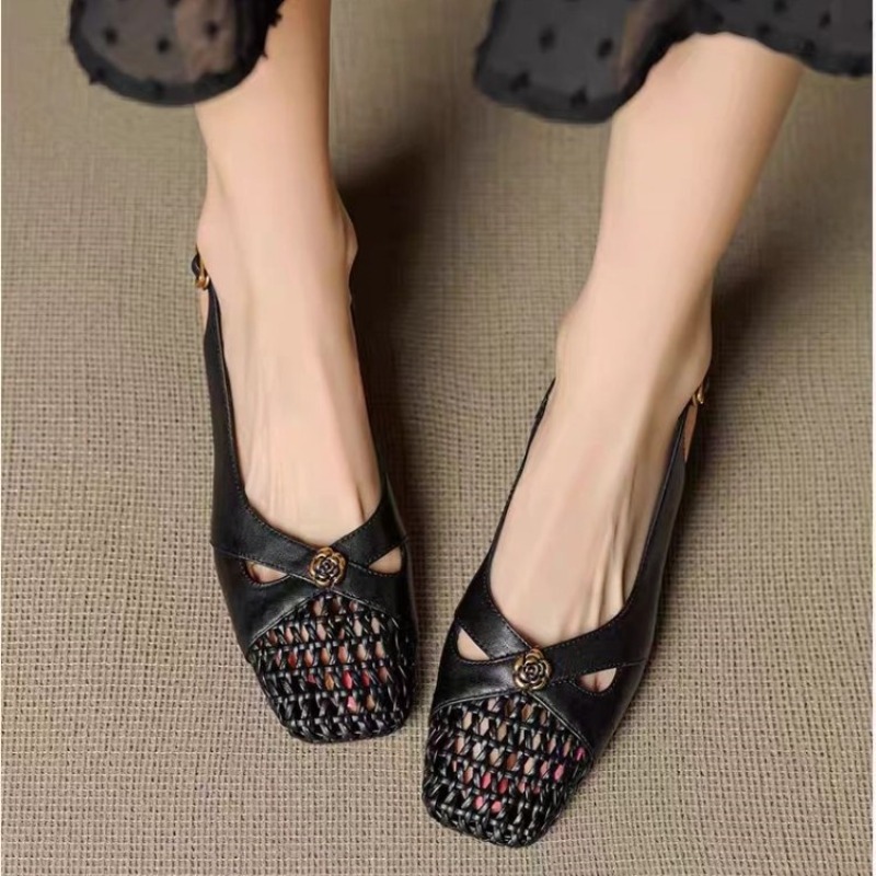 รองเท้าส้นเตารีดแบบปิดหัวสไตล์ - Women'S Shoes บทวิจารณ์และราคา