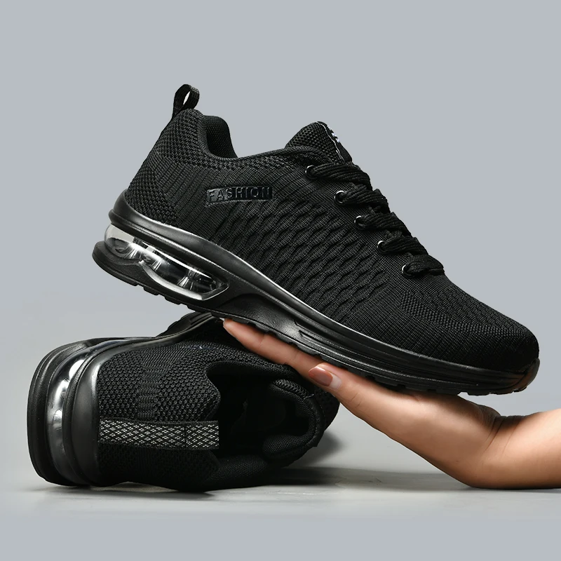รองเท้าวิ่งชายรองเท้า Lace Up  - Breathable Mesh Athletic Shoes บทวิจารณ์และราคา