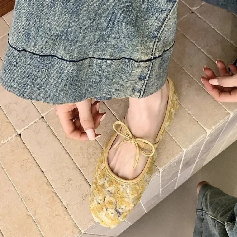 รองเท้าแมรี่เจนตาข่ายลายกุหลาบ - Women'S Shoes บทวิจารณ์และราคา