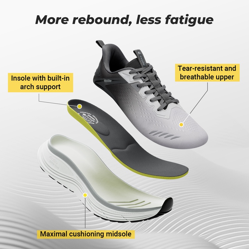 ฟิตวิลล์ รองเท้าผ้าใบผู้ชายแบบ - Breathable Mesh Athletic Shoes บทวิจารณ์และราคา